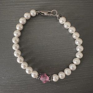 Pearl & gemstone bracelet